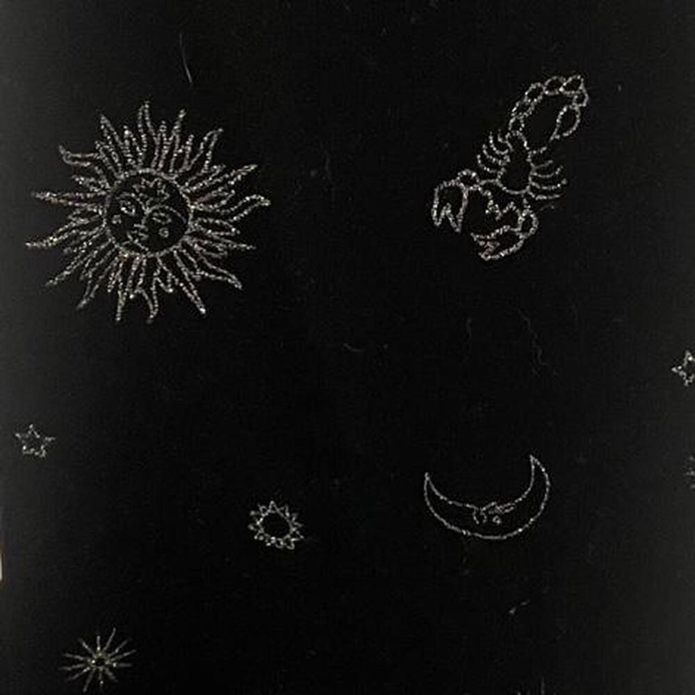 Women's Black and Silver Zodiac Dress